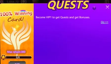 Quests and Winning Cards